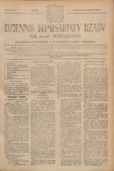 Dziennik Komisarjatu Rządu na M. St. Warszawę.R.3, № 18 (23 stycznia 1922) = № 350