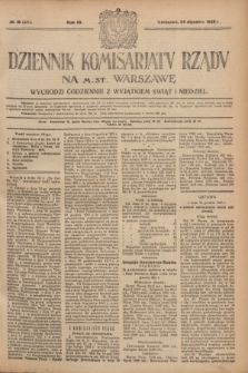 Dziennik Komisarjatu Rządu na M. St. Warszawę.R.3, № 19 (24 stycznia 1922) = № 351