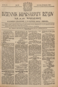 Dziennik Komisarjatu Rządu na M. St. Warszawę.R.3, № 21 (26 stycznia 1922) = № 353