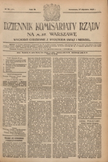 Dziennik Komisarjatu Rządu na M. St. Warszawę.R.3, № 22 (27 stycznia 1922) = № 354