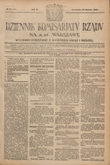Dziennik Komisarjatu Rządu na M. St. Warszawę.R.3, № 24 (30 stycznia 1922) = № 356