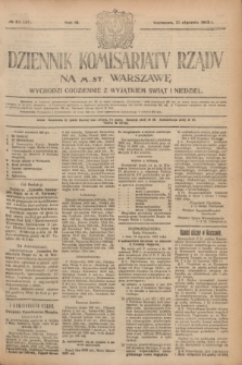 Dziennik Komisarjatu Rządu na M. St. Warszawę.R.3, № 25 (31 stycznia 1922) = № 357