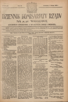 Dziennik Komisarjatu Rządu na M. St. Warszawę.R.3, № 27 (3 lutego 1922) = № 359
