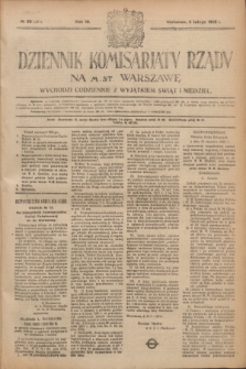 Dziennik Komisarjatu Rządu na M. St. Warszawę.R.3, № 29 (6 lutego 1922) = № 361