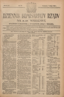 Dziennik Komisarjatu Rządu na M. St. Warszawę.R.3, № 30 (7 lutego 1922) = № 362