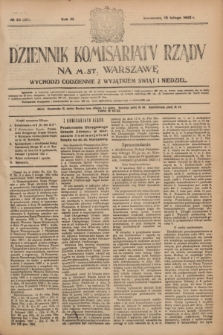 Dziennik Komisarjatu Rządu na M. St. Warszawę.R.3, № 33 (10 lutego 1922) = № 365