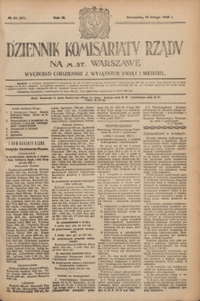 Dziennik Komisarjatu Rządu na M. St. Warszawę.R.3, № 35 (13 lutego 1922) = № 367