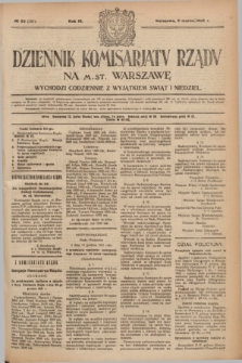 Dziennik Komisarjatu Rządu na M. St. Warszawę.R.3, № 53 (6 marca 1922) = № 385