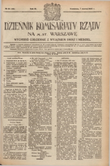 Dziennik Komisarjatu Rządu na M. St. Warszawę.R.3, № 54 (7 marca 1922) = № 368