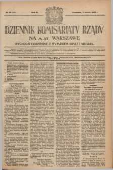 Dziennik Komisarjatu Rządu na M. St. Warszawę.R.3, № 58 (11 marca 1922) = № 390
