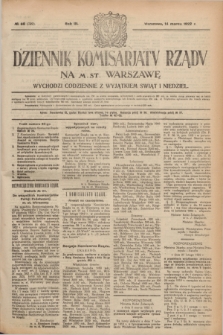 Dziennik Komisarjatu Rządu na M. St. Warszawę.R.3, № 60 (14 marca 1922) = № 392