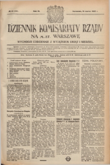 Dziennik Komisarjatu Rządu na M. St. Warszawę.R.3, № 61 (15 marca 1922) = № 393