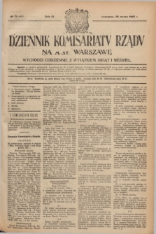 Dziennik Komisarjatu Rządu na M. St. Warszawę.R.3, № 73 (30 marca 1922) = № 405