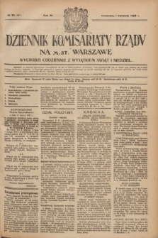 Dziennik Komisarjatu Rządu na M. St. Warszawę.R.3, № 75 (1 kwietnia 1922) = № 407