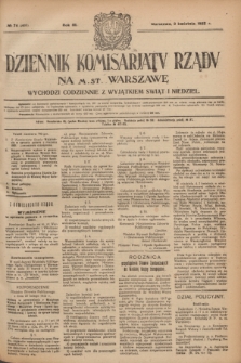 Dziennik Komisarjatu Rządu na M. St. Warszawę.R.3, № 76 (3 kwietnia 1922) = № 408