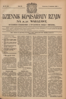 Dziennik Komisarjatu Rządu na M. St. Warszawę.R.3, № 77 (4 kwietnia 1922) = № 431
