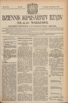 Dziennik Komisarjatu Rządu na M. St. Warszawę.R.3, № 96 (29 kwietnia 1922) = № 428