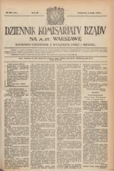 Dziennik Komisarjatu Rządu na M. St. Warszawę.R.3, № 100 (5 maja 1922) = № 432