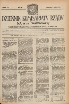 Dziennik Komisarjatu Rządu na M. St. Warszawę.R.3, № 101 (6 maja 1922) = № 433