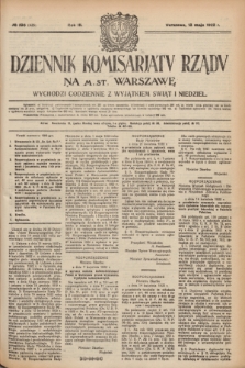 Dziennik Komisarjatu Rządu na M. St. Warszawę.R.3, № 106 (13 maja 1922) = № 438