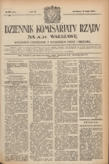 Dziennik Komisarjatu Rządu na M. St. Warszawę.R.3, № 107 (15 maja 1922) = № 439