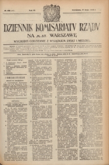 Dziennik Komisarjatu Rządu na M. St. Warszawę.R.3, № 109 (17 maja 1922) = № 441