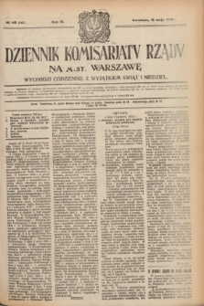 Dziennik Komisarjatu Rządu na M. St. Warszawę.R.3, № 110 (18 maja 1922) = № 442