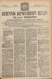 Dziennik Komisarjatu Rządu na M. St. Warszawę.R.3, № 114 (23 maja 1922) = № 446