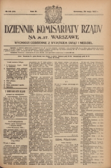 Dziennik Komisarjatu Rządu na M. St. Warszawę.R.3, № 118 (29 maja 1922) = № 450