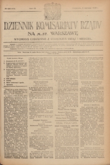 Dziennik Komisarjatu Rządu na M. St. Warszawę.R.3, № 124 (6 czerwca 1922) = № 456