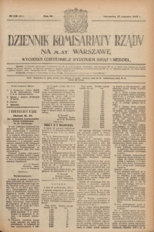 Dziennik Komisarjatu Rządu na M. St. Warszawę.R.3, № 129 (12 czerwca 1922) = № 461