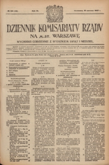 Dziennik Komisarjatu Rządu na M. St. Warszawę.R.3, № 134 (19 czerwca 1922) = № 466