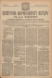 Dziennik Komisarjatu Rządu na M. St. Warszawę.R.3, № 136 (21 czerwca 1922) = № 468