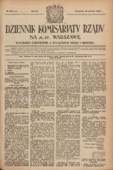 Dziennik Komisarjatu Rządu na M. St. Warszawę.R.3, № 140 (26 czerwca 1922) = № 472