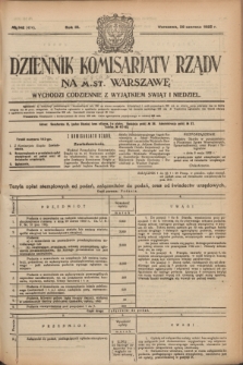 Dziennik Komisarjatu Rządu na M. St. Warszawę.R.3, № 142 (28 czerwca 1922) = № 474