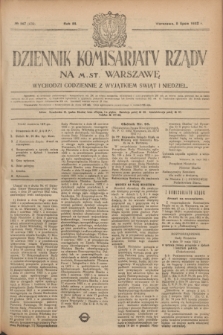 Dziennik Komisarjatu Rządu na M. St. Warszawę.R.3, № 147 (5 lipca 1922) = № 479