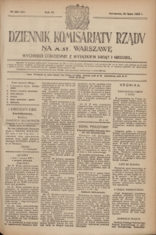 Dziennik Komisarjatu Rządu na M. St. Warszawę.R.3, № 158 (18 lipca 1922) = № 490