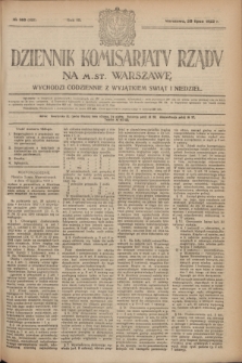 Dziennik Komisarjatu Rządu na M. St. Warszawę.R.3, № 160 (20 lipca 1922) = № 492