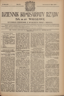Dziennik Komisarjatu Rządu na M. St. Warszawę.R.3, № 163 (24 lipca 1922) = № 495