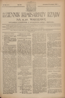 Dziennik Komisarjatu Rządu na M. St. Warszawę.R.3, № 185 (19 sierpnia 1922) = № 517
