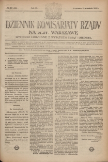 Dziennik Komisarjatu Rządu na M. St. Warszawę.R.3, № 197 (2 września 1922) = № 529