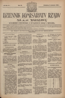 Dziennik Komisarjatu Rządu na M. St. Warszawę.R.3, № 199 (5 września 1922) = № 531