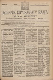 Dziennik Komisarjatu Rządu na M. St. Warszawę.R.3, № 200 (6 września 1922) = № 532