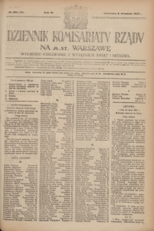 Dziennik Komisarjatu Rządu na M. St. Warszawę.R.3, № 202 (8 września 1922) = № 534
