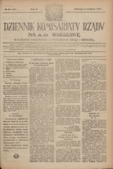 Dziennik Komisarjatu Rządu na M. St. Warszawę.R.3, № 204 (12 września 1922) = № 536