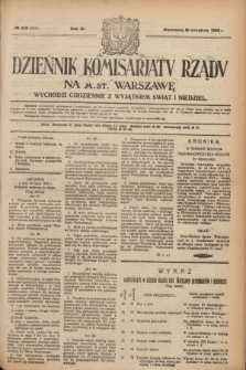 Dziennik Komisarjatu Rządu na M. St. Warszawę.R.3, № 212 (21 września 1922) = № 544