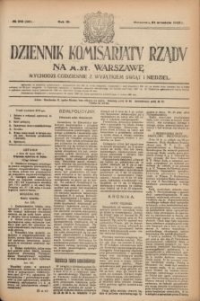 Dziennik Komisarjatu Rządu na M. St. Warszawę.R.3, № 214 (23 września 1922) = № 546
