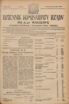 Dziennik Komisarjatu Rządu na M. St. Warszawę.R.3, № 217 (27 września 1922) = № 549