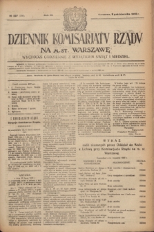 Dziennik Komisarjatu Rządu na M. St. Warszawę.R.3, № 227 (9 października 1922) = № 559
