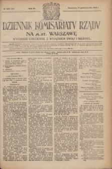 Dziennik Komisarjatu Rządu na M. St. Warszawę.R.3, № 232 (14 października 1922) = № 564